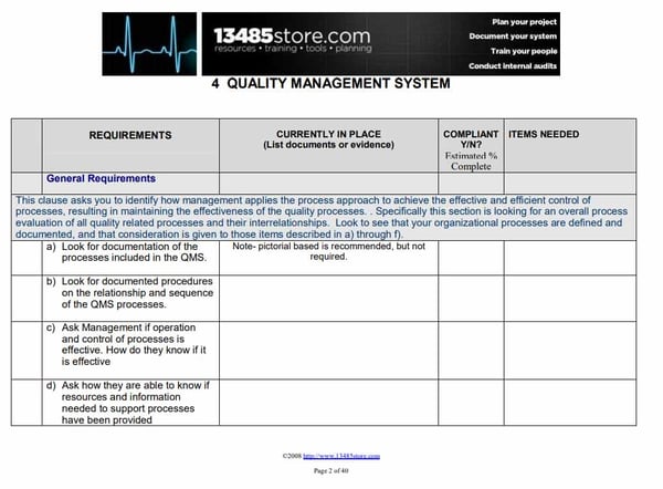 The Top 4 ISO 13485 Gap Analysis Templates Pros and Cons